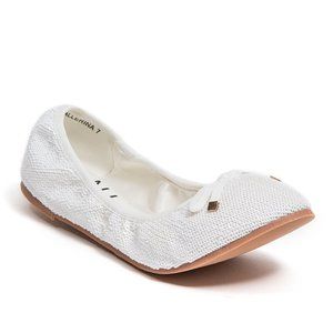 Women Comfy White Travel Ballet Flats Shoes